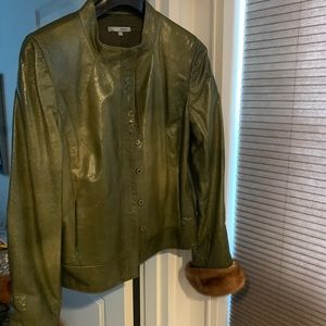 Bill Blass New York leather jacket